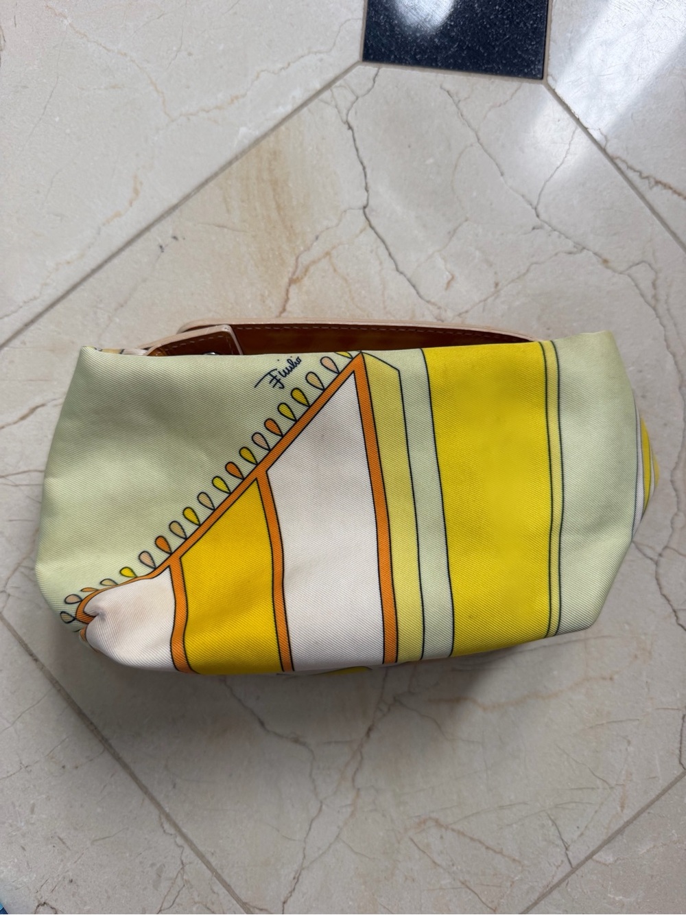 RARE Vintage Emilio Pucci Yellow Bag